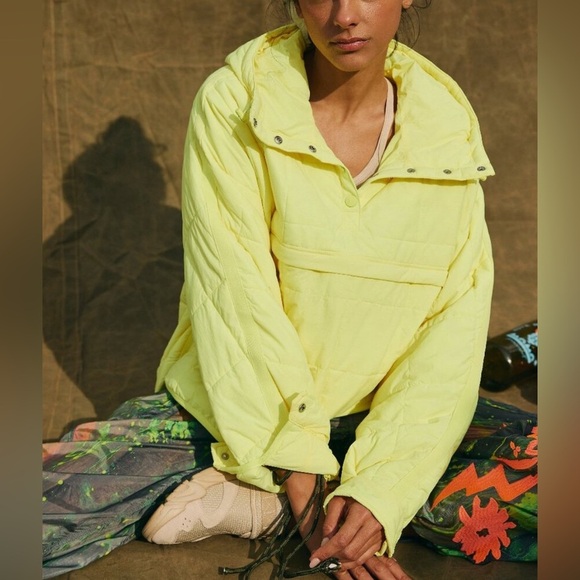 FP Movement by Free People Jackets & Blazers - Free People Movement Pippa Packable Puffer in Sour Citrus Size XS NWT